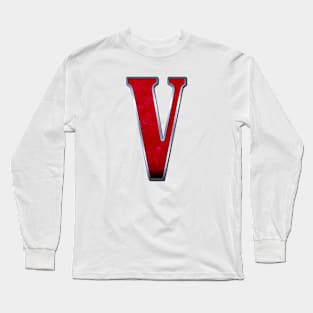 V letter Long Sleeve T-Shirt